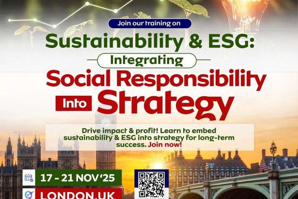 Ghana Events – SUSTAINABILITY & ESG INTEGRATING SOCIAL RESPONSIBILITY INTO STRATEGY