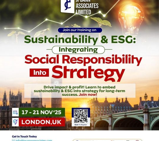 Ghana Events – SUSTAINABILITY & ESG INTEGRATING SOCIAL RESPONSIBILITY INTO STRATEGY