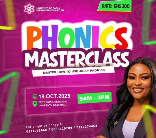 Ghana Events – Jolly Phonics Masterclass