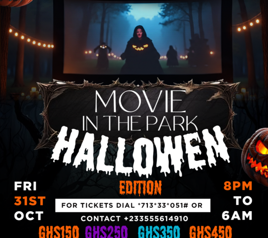 Ghana Events – AQ3 MOVIE IN THE PARK (HALLOWEN EDITION)