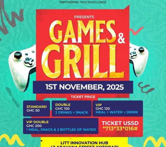 Ghana Events – Games and Grill : Level Up! Ghana Events – Games and Grill : Level Up!