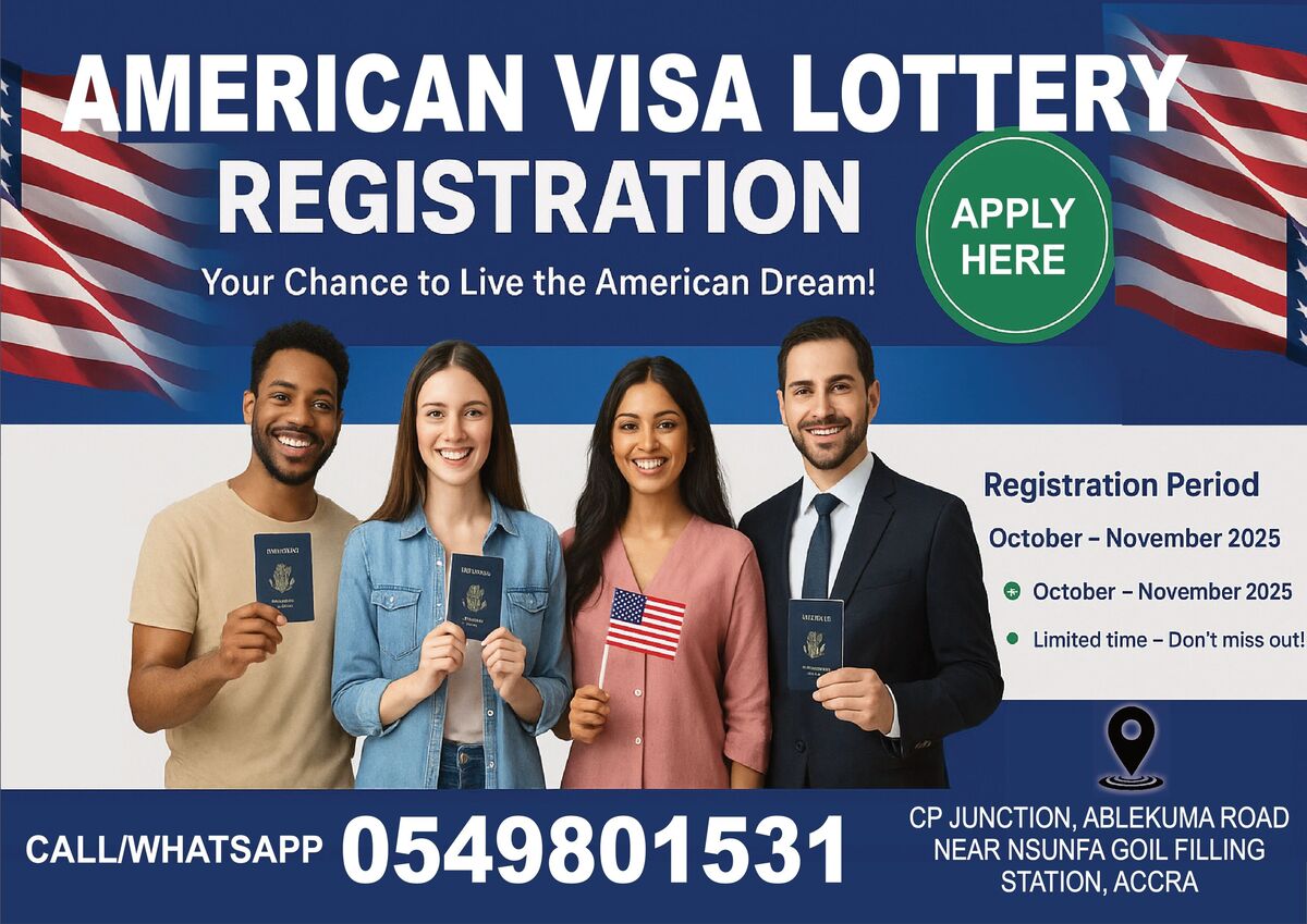 Ghana Events – AMERICAN VISA LOTTERY REGISTATION 2027 IS HERE