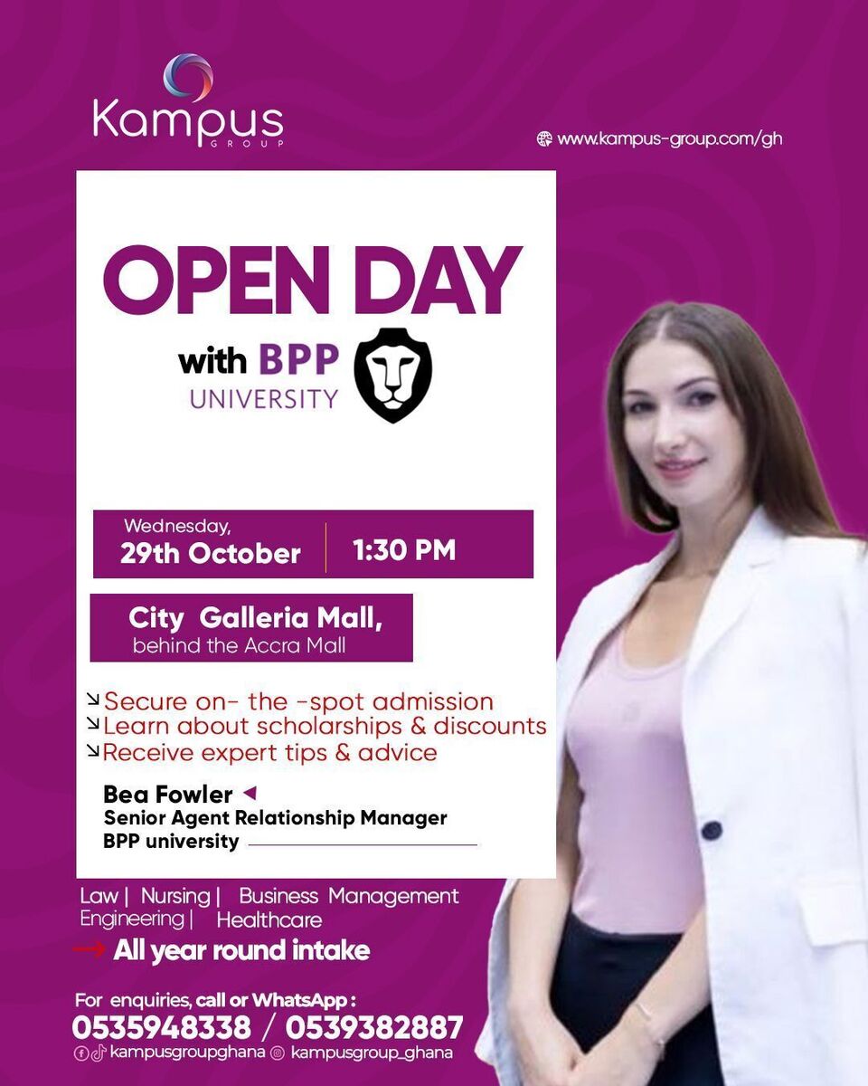 Ghana Events – OPEN DAY WITH BPP UNIVERSITY