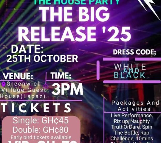 Ghana Events – Big Release 25′