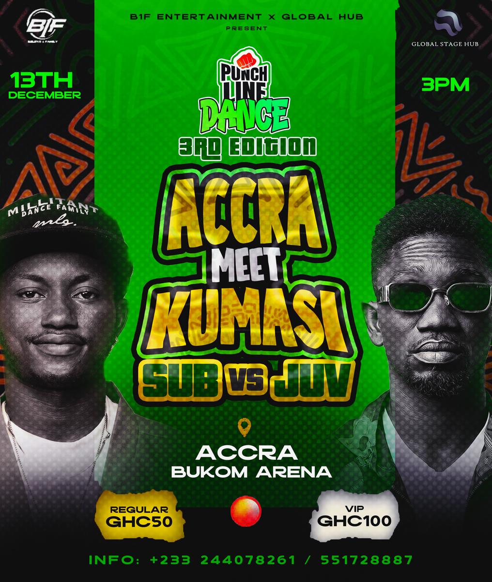 Ghana Events – ACCRA MEET KUMASI, SUBZERO VS JUVENILE