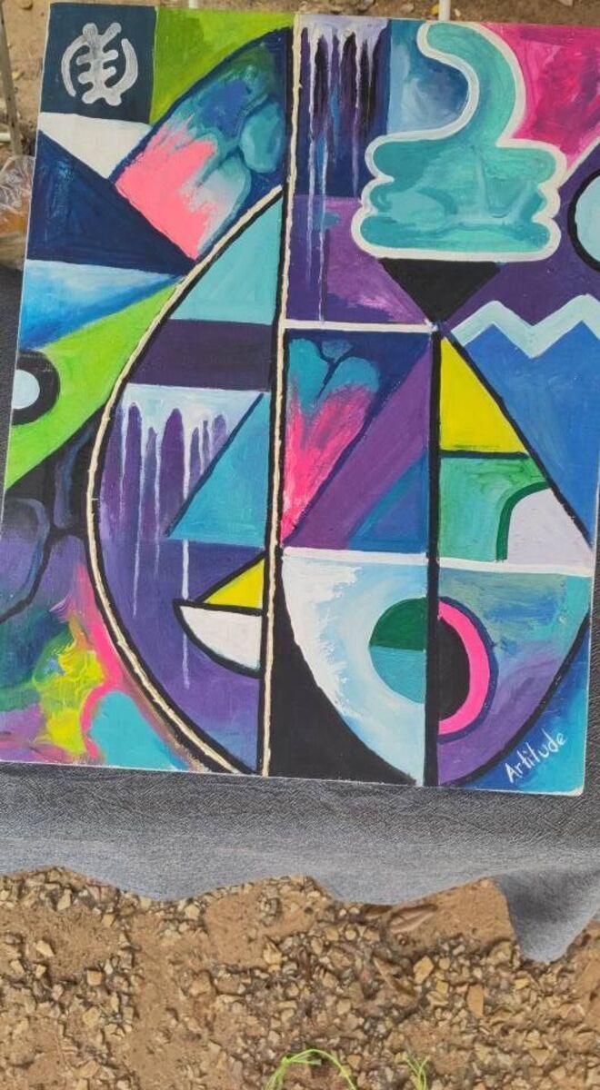 Ghana Events – Artitude and Heike at the Caramel Corner Market at Du Bois Center in Accra