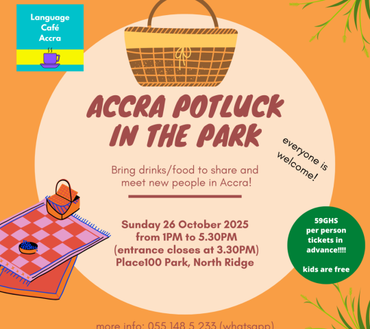 Ghana Events – Sunday Potluck in the Park: a multilingual gathering