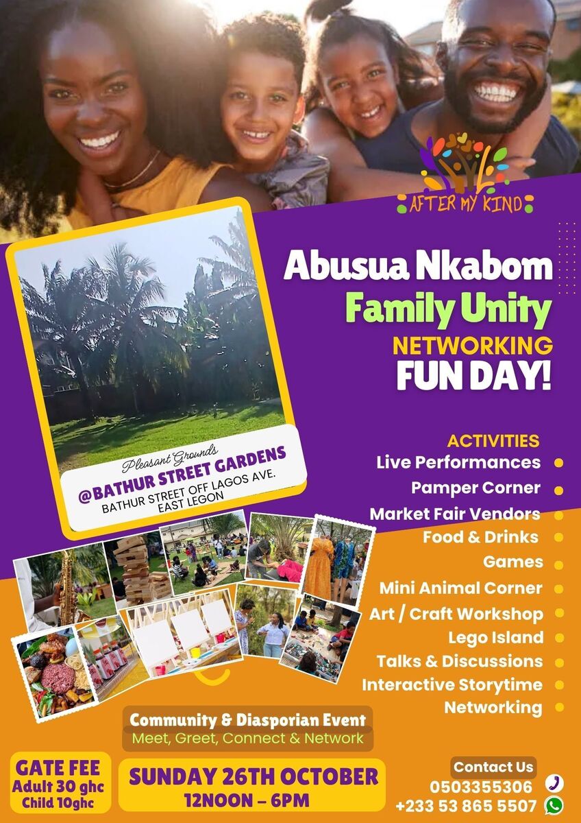 Ghana Events – Abusua Nkabom – Family Unity Networking Fun Day