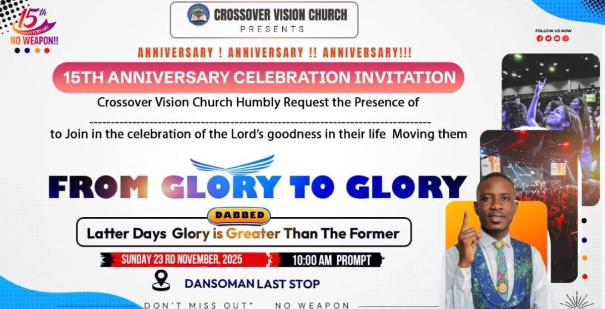 Ghana Events – 15TH ANNIVERSARY CELEBRATION INVITATION