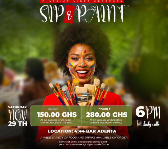 Ghana Events – District Vibes Sip & Paint