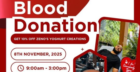 Ghana Events – Blood Donation Drive @ Labone Coffee Shop – Zeno’s Yoghurt Bar Ghana Events – Blood Donation Drive @ Labone Coffee Shop – Zeno’s Yoghurt Bar