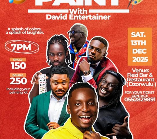 Ghana Events – LAUGH AND PAINT WITH DAVID ENTERTAINER