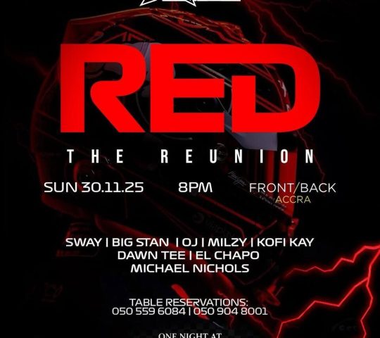 Ghana Events – RED (THE REUNION) Ghana Events – RED (THE REUNION)