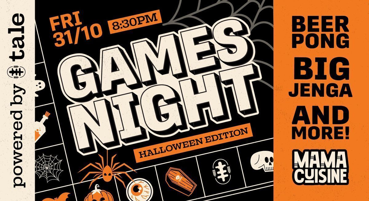 Ghana Events – Tale Beer Games Night – Halloween Edition