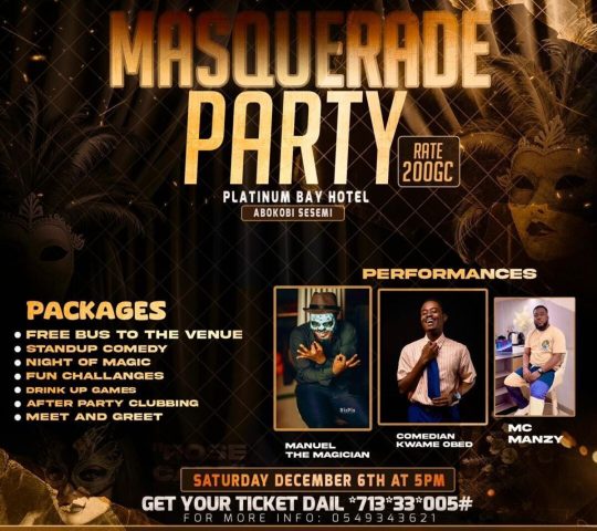 Ghana Events – MASQUERADE NIGHT