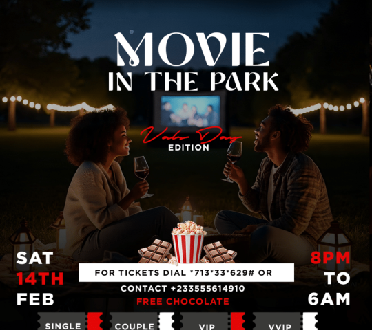 Ghana Events – MOVIE IN THE PARK (VALS DAY EDITION)