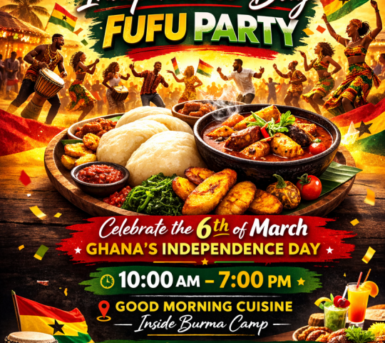 Ghana Events – Independence Day Fufu Party Ghana Events – Independence Day Fufu Party