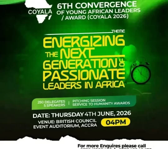Ghana Events – 6TH CONVERGENCE OF YOUNG AFRICAN LEADERSAWARD (COYALA 2026)