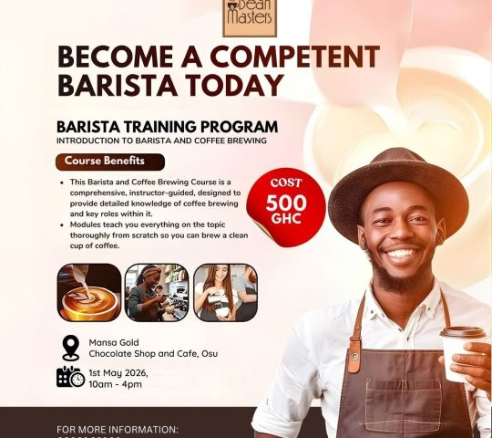 Ghana Events – Bean Masters Barista Training Program Ghana Events – Bean Masters Barista Training Program