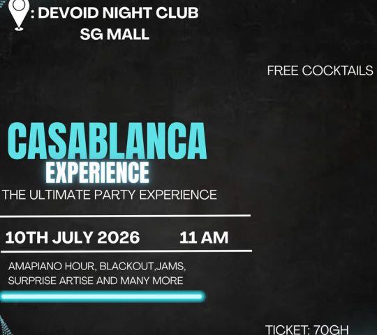 Ghana Events – Casablanca Experience Ghana Events – Casablanca Experience