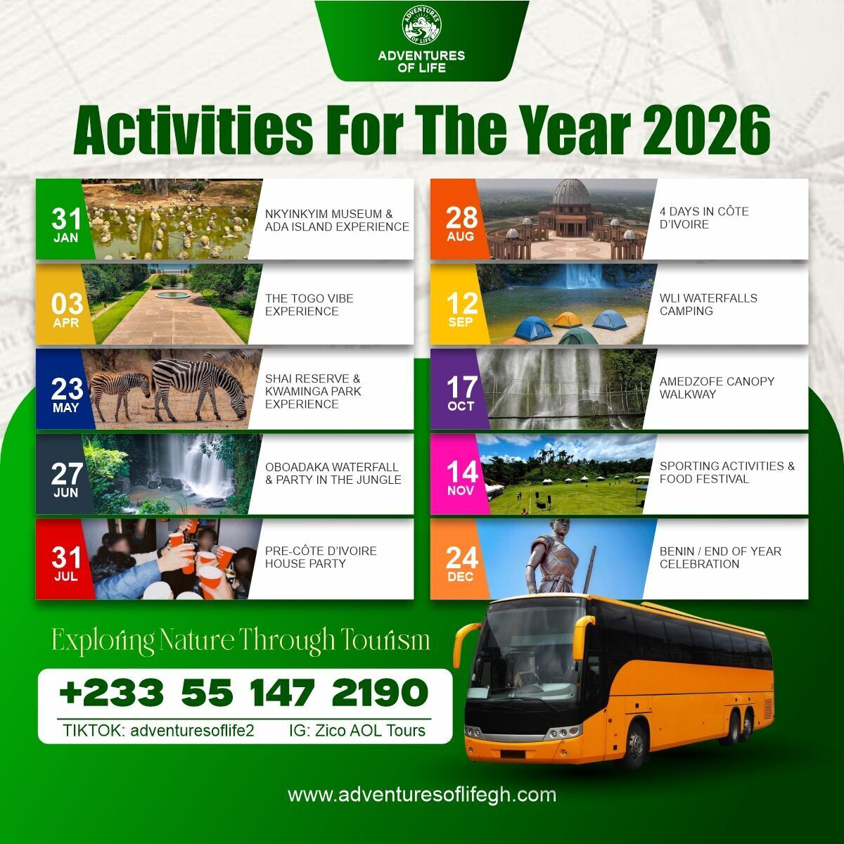 Adventures Of Life Calendar
