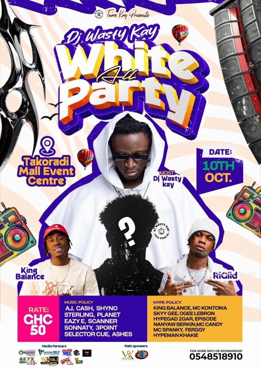 DJ WASTY KAY ALL WHITE PARTY