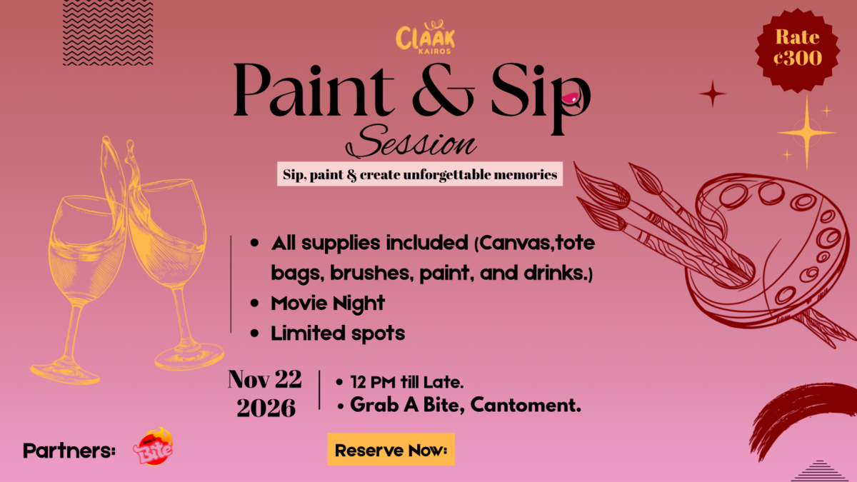 CLAAK KAIROS (SIP AND PAINT)