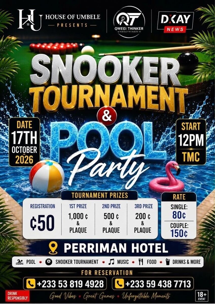 Umbele snooker tournament and pool party