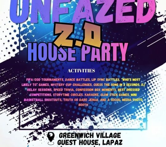 UNFAZED 2.0 HOUSE PARTY